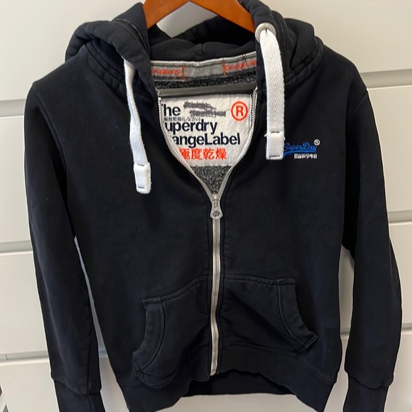 Superdry Other - SuperDry  orange label zip up hoodie navy blue size M